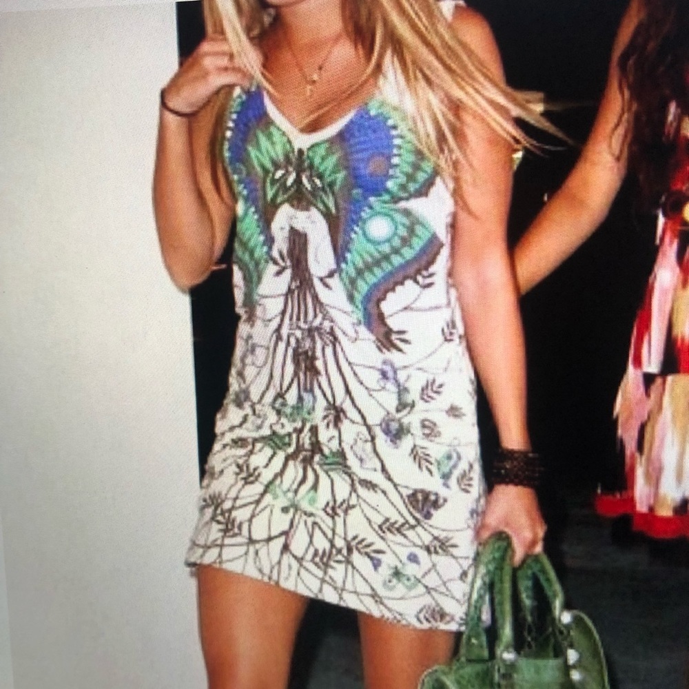 Free People Madam Butterfly Linen/Cotton Dress